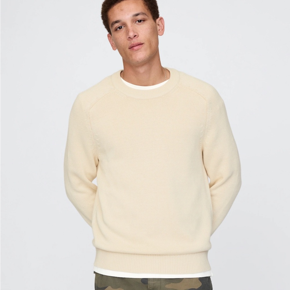 GAP Cream Crewneck Sweater NWT